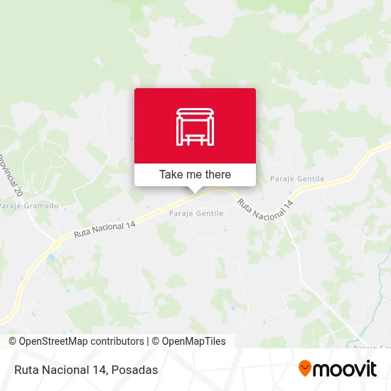 Mapa de Ruta Nacional 14