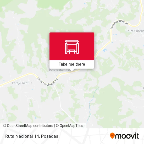 Mapa de Ruta Nacional 14