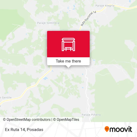 Ex Ruta 14 map