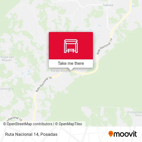 Mapa de Ruta Nacional 14