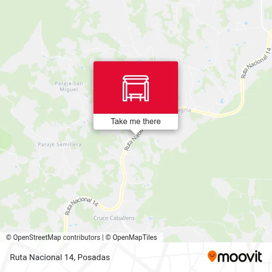 Mapa de Ruta Nacional 14