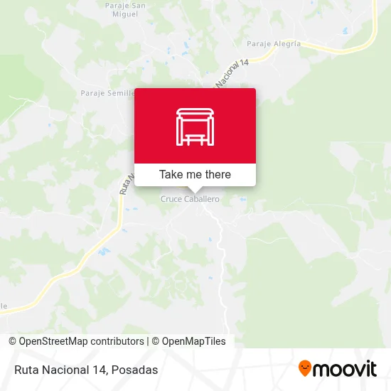 Mapa de Ruta Nacional 14