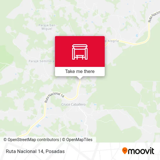 Mapa de Ruta Nacional 14