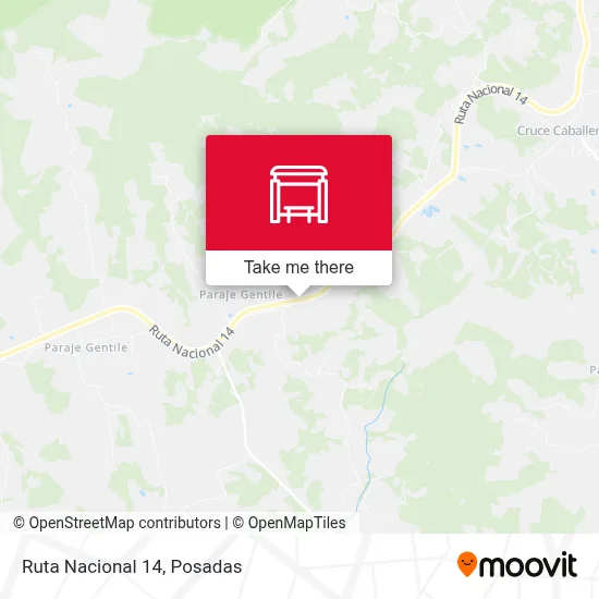 Mapa de Ruta Nacional 14