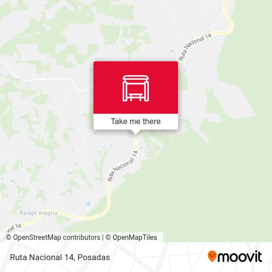 Mapa de Ruta Nacional 14