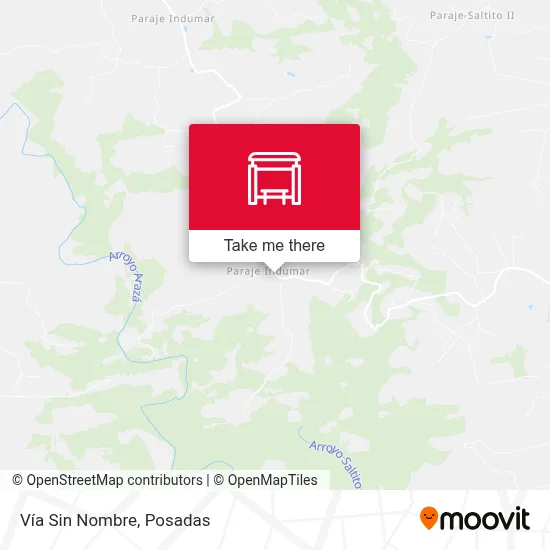 Vía Sin Nombre map