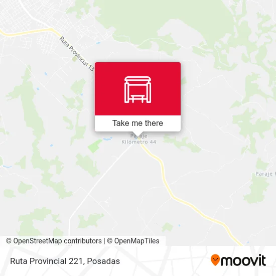 Mapa de Ruta Provincial 221