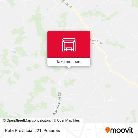 Mapa de Ruta Provincial 221