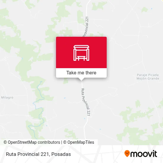 Mapa de Ruta Provincial 221