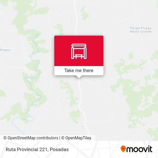 Mapa de Ruta Provincial 221