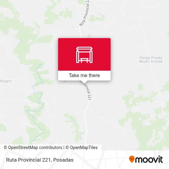 Mapa de Ruta Provincial 221