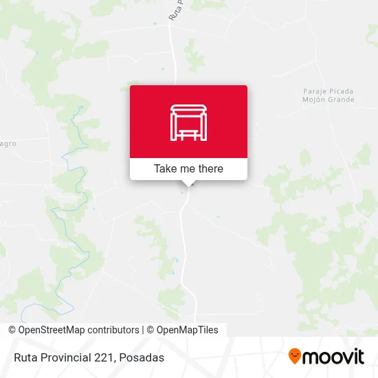 Mapa de Ruta Provincial 221