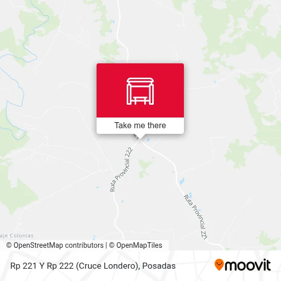 Rp 221 Y Rp 222 (Cruce Londero) map