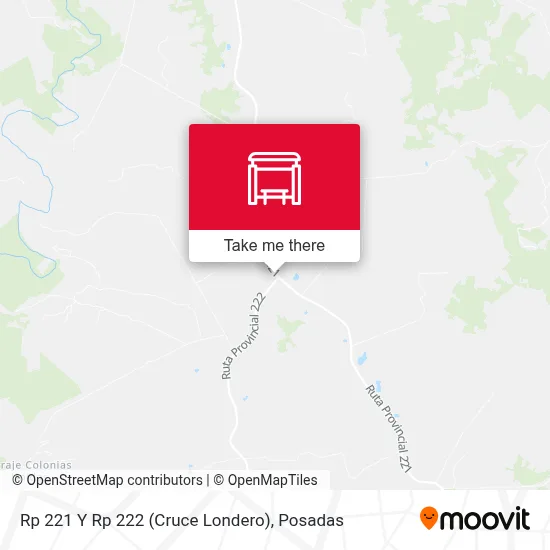 Rp 221 Y Rp 222 (Cruce Londero) map