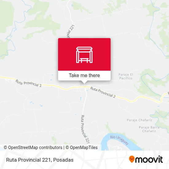 Mapa de Ruta Provincial 221
