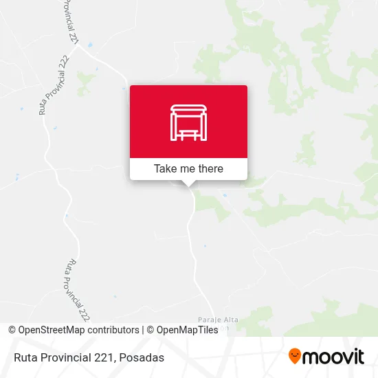 Mapa de Ruta Provincial 221
