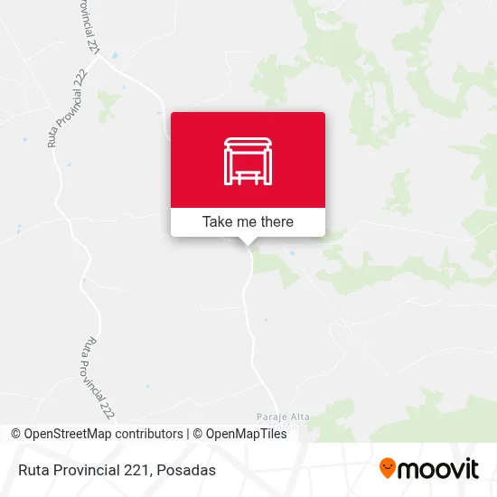 Mapa de Ruta Provincial 221