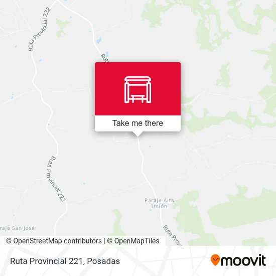 Mapa de Ruta Provincial 221
