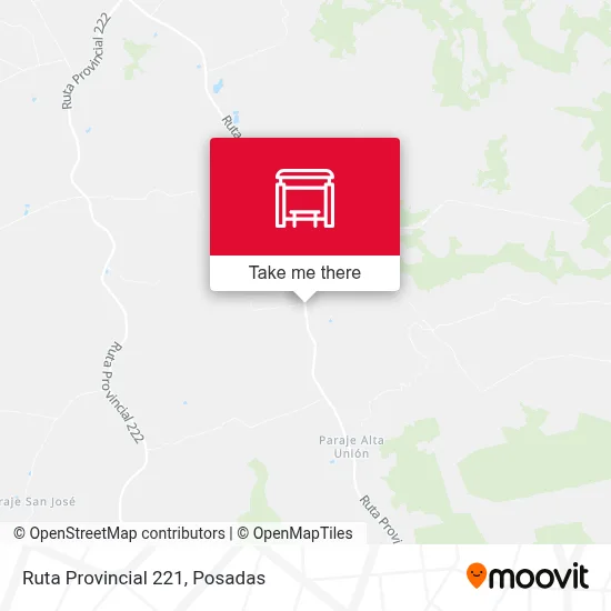 Mapa de Ruta Provincial 221