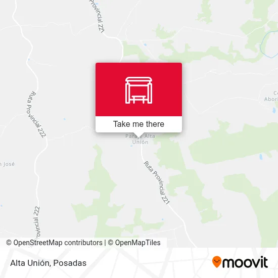 Alta Unión map