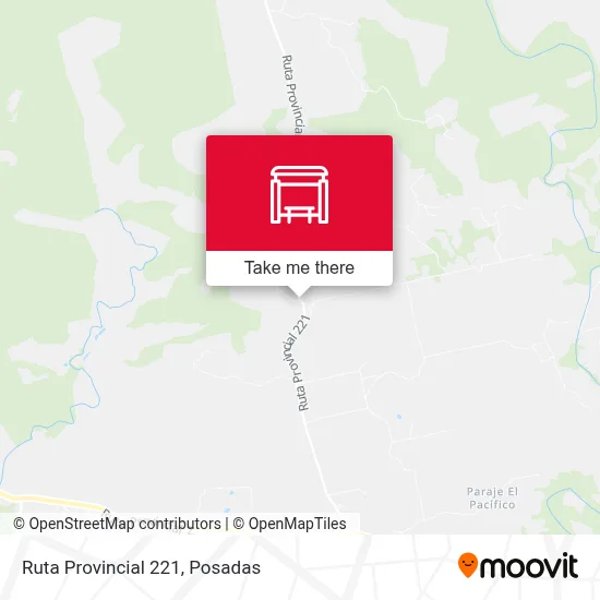 Mapa de Ruta Provincial 221