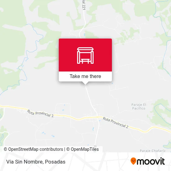 Vía Sin Nombre map