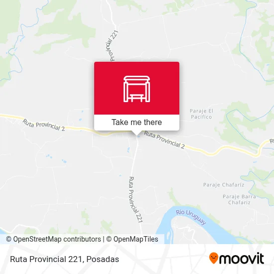 Mapa de Ruta Provincial 221