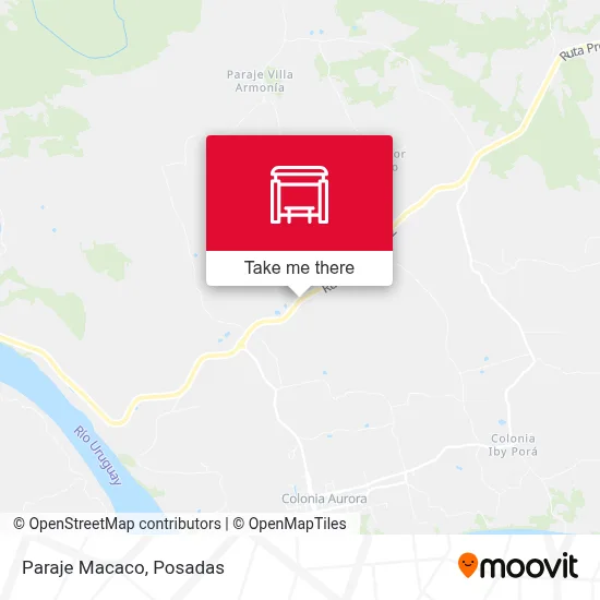 Paraje Macaco map