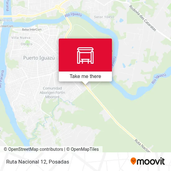 Mapa de Ruta Nacional 12