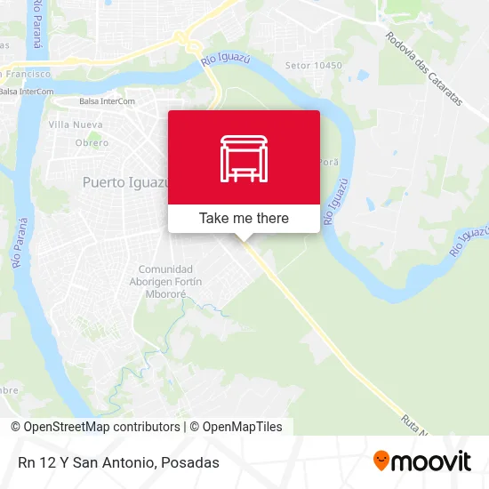 Rn 12 Y San Antonio map