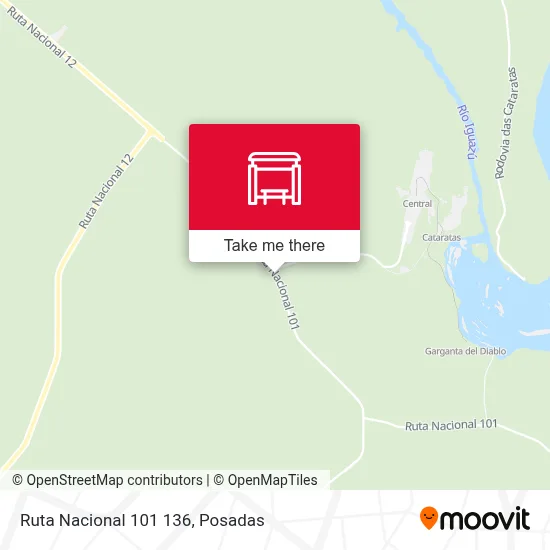 Mapa de Ruta Nacional 101 136