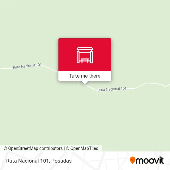 Mapa de Ruta Nacional 101
