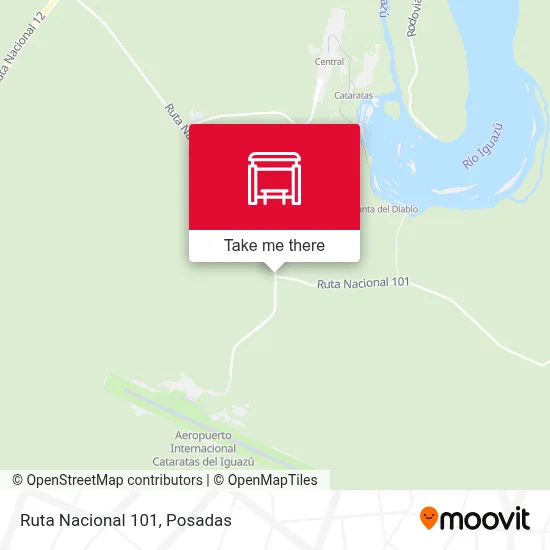 Mapa de Ruta Nacional 101