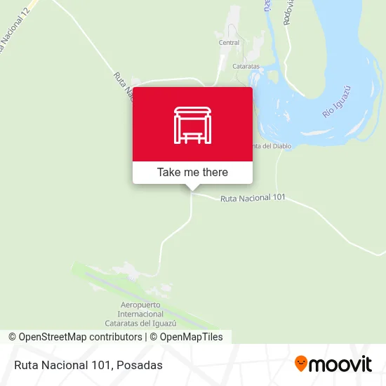 Mapa de Ruta Nacional 101