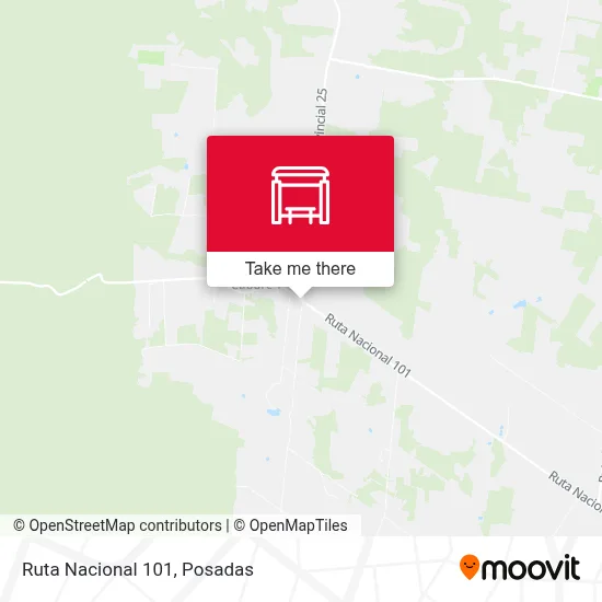 Mapa de Ruta Nacional 101