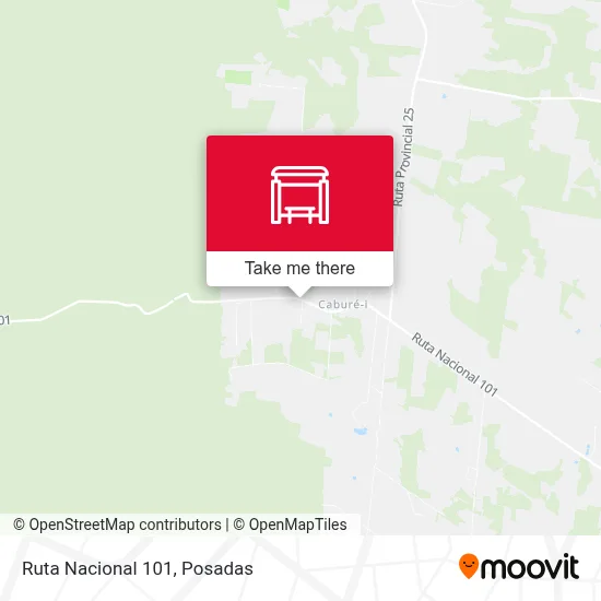Mapa de Ruta Nacional 101