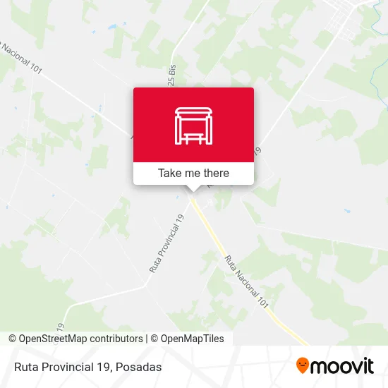 Mapa de Ruta Provincial 19