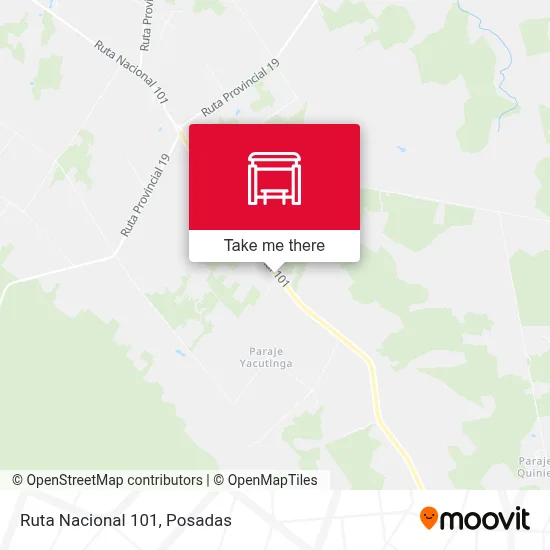 Mapa de Ruta Nacional 101
