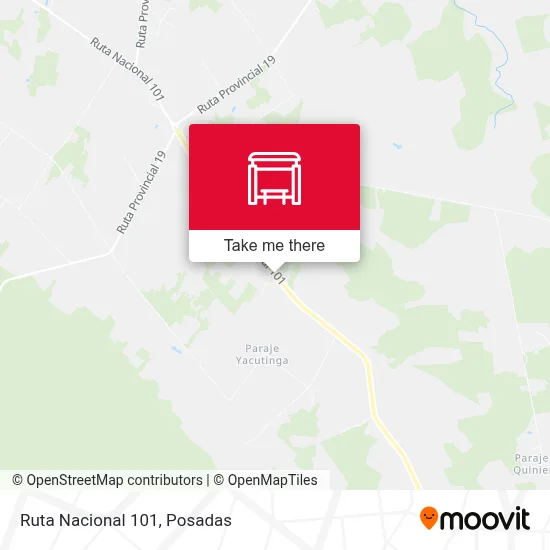 Mapa de Ruta Nacional 101