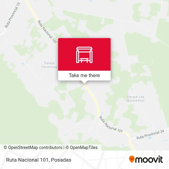Mapa de Ruta Nacional 101