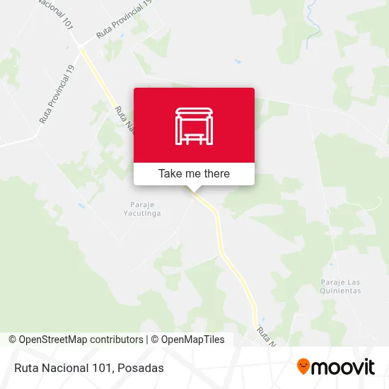 Mapa de Ruta Nacional 101