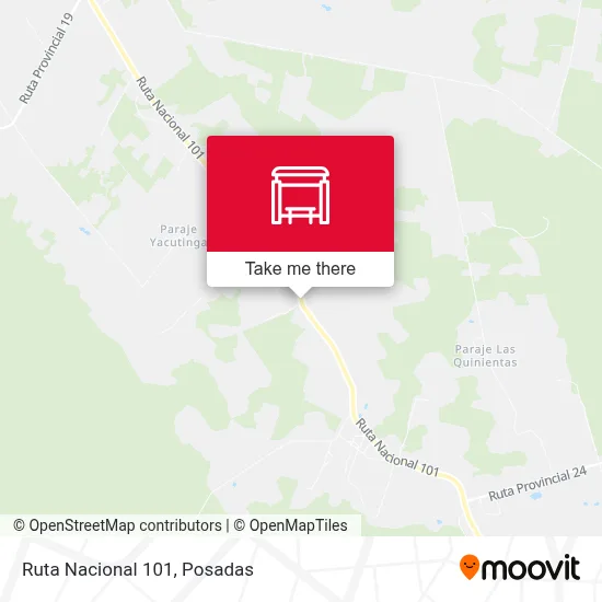 Mapa de Ruta Nacional 101