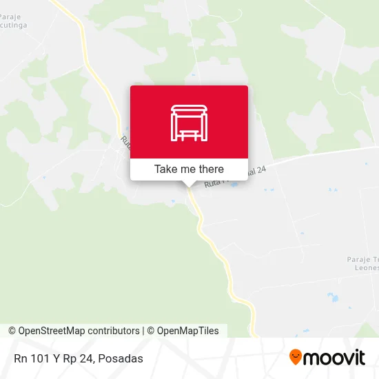 Mapa de Rn 101 Y Rp 24