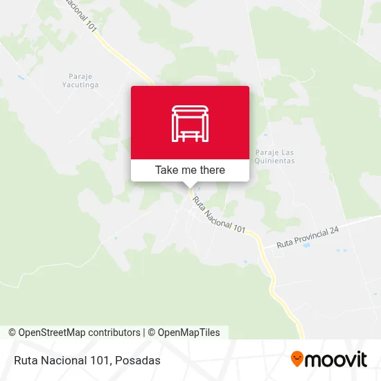 Mapa de Ruta Nacional 101
