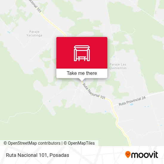 Mapa de Ruta Nacional 101