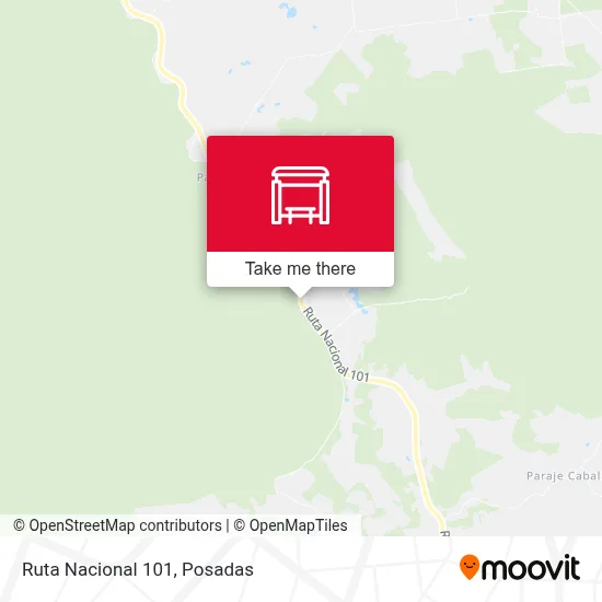 Mapa de Ruta Nacional 101