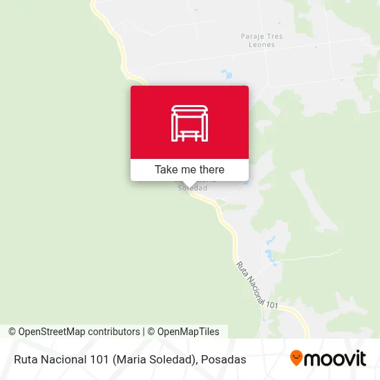 Mapa de Ruta Nacional 101 (Maria Soledad)
