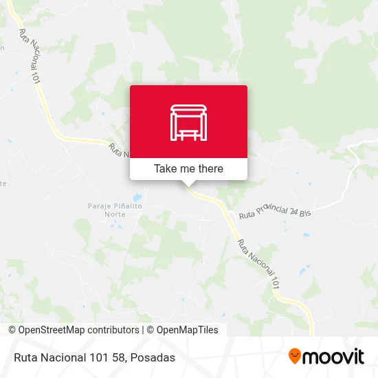 Mapa de Ruta Nacional 101 58
