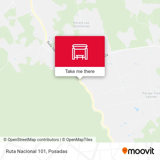 Mapa de Ruta Nacional 101