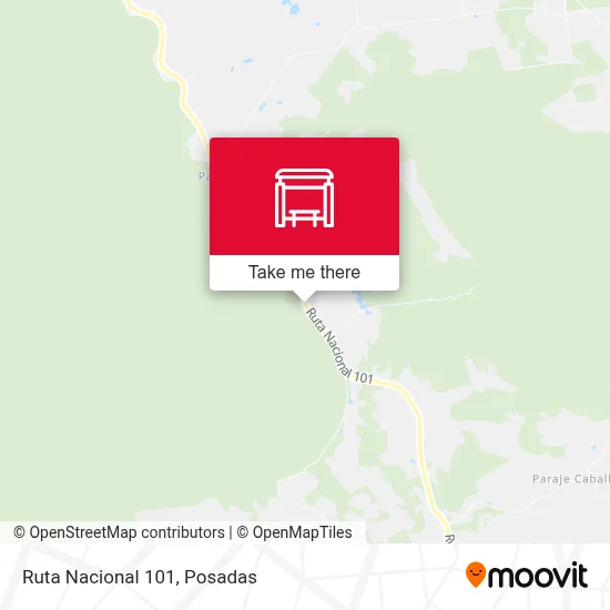 Mapa de Ruta Nacional 101